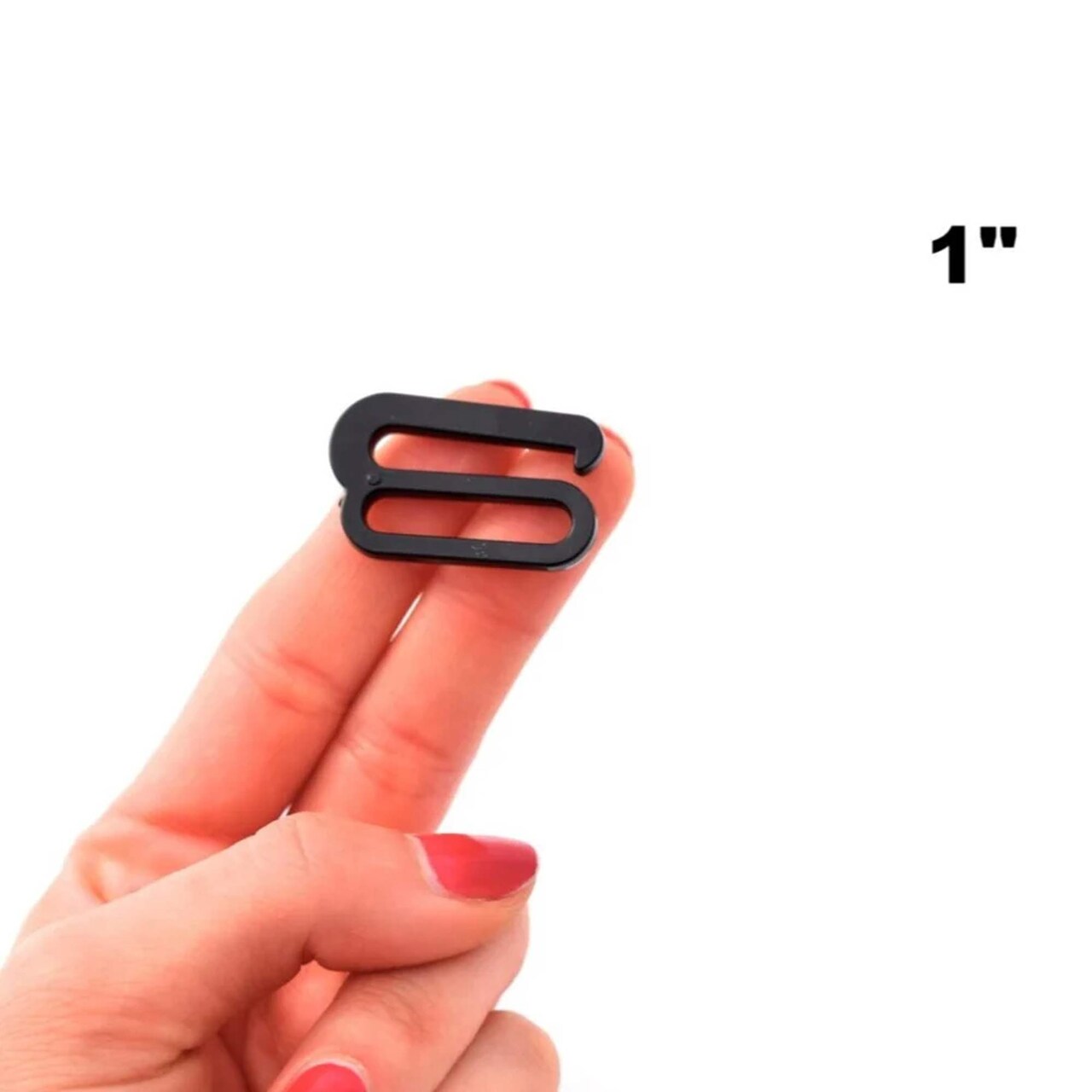1 Inch 12 Black Plastic Swimwear Hooks for Bikini Strap Bra Lingerie Making DIY